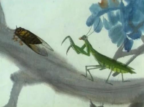 《螳螂捕蝉》剪纸动画：传统与智慧共融视频大小/数量