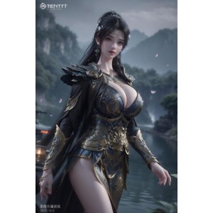 完美世界清漪AI绘图合集60P黑色战衣341MB超绝美腿