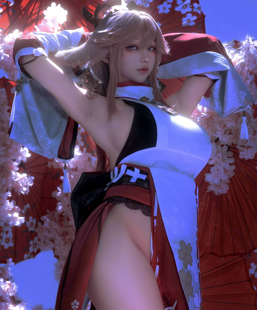 推特十六夜淚神里绫华cos套图2四人游671MB绝赞福利