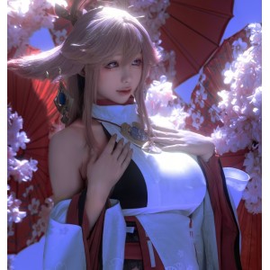 推特十六夜淚神里绫华cos套图2四人游671MB绝赞福利