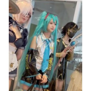 KFC萌妹初音COS私录1V787.9MB白丝绝对领域纯欲崩坏